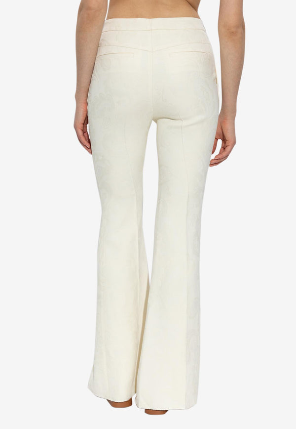 Etro Paisley Jacquard Tailored Pants White WREA0011-99TUDJ1 W0275