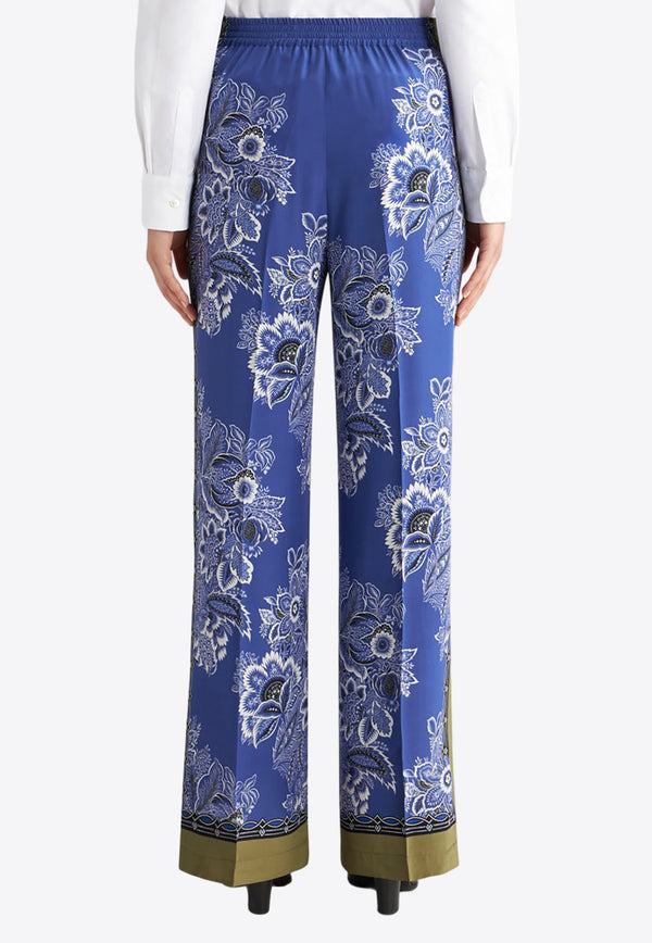 Etro Silk Bandanna Floral Pants WREA0014-AK012 X0883