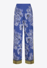 Etro Silk Bandanna Floral Pants WREA0014-AK012 X0883