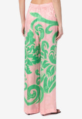 Etro Wide-Leg Printed Pants Pink WREA0014AK731/Q_ETRO-X0875