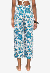 Etro Floral Print Cropped Pants Multicolor WREA0016-99SASW2 X0807