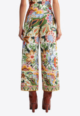 Etro Floral Poplin Culotte Pants WREA0016-99SP520 X0800