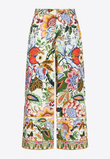 Etro Floral Poplin Culotte Pants WREA0016-99SP520 X0800