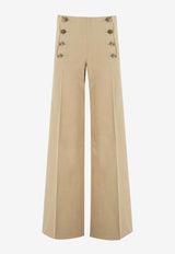 Etro Tailored Pants with Pegaso-Buttons Beige WREA0040-99TUEG0 M0208