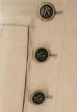 Etro Tailored Pants with Pegaso-Buttons Beige WREA0040-99TUEG0 M0208