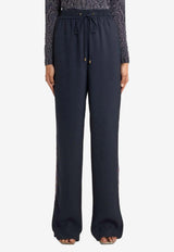 Etro Satin Wide-Leg Pants Midnight Blue WREA0072-99TUSO5 B0387