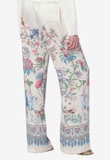 Floral Wide-Leg Pants
