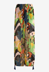 Etro Floral Paisley Print Wide-Leg Pants  Multicolor WREA0085-99SADJ6 X0885