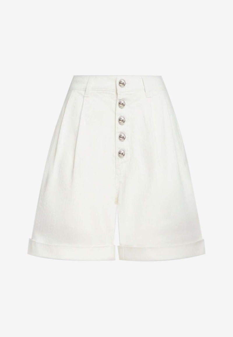 Etro High-Waist Bermuda Shorts WREB0005AC169W0112WHITE