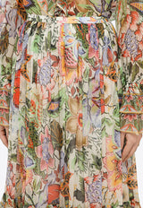 Etro Floral Print Tiered Maxi Skirt Multicolor WRFA002699SP146/O_ETRO-X0800