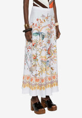 Etro Floral Half-Circle Midi Skirt Multicolor WRFA0037-AKG69 X0882