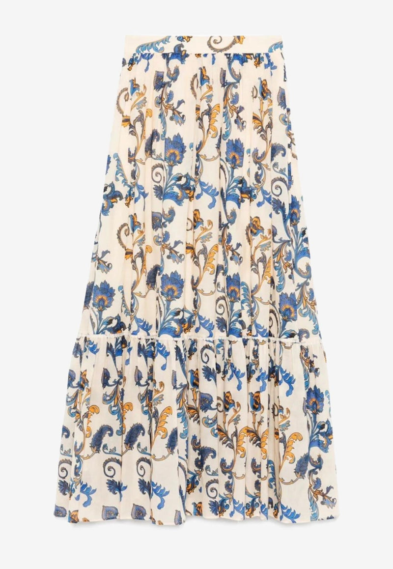 Etro Paisley Print Maxi Skirt Multicolor WRFA0114-99SA5J4 X0800