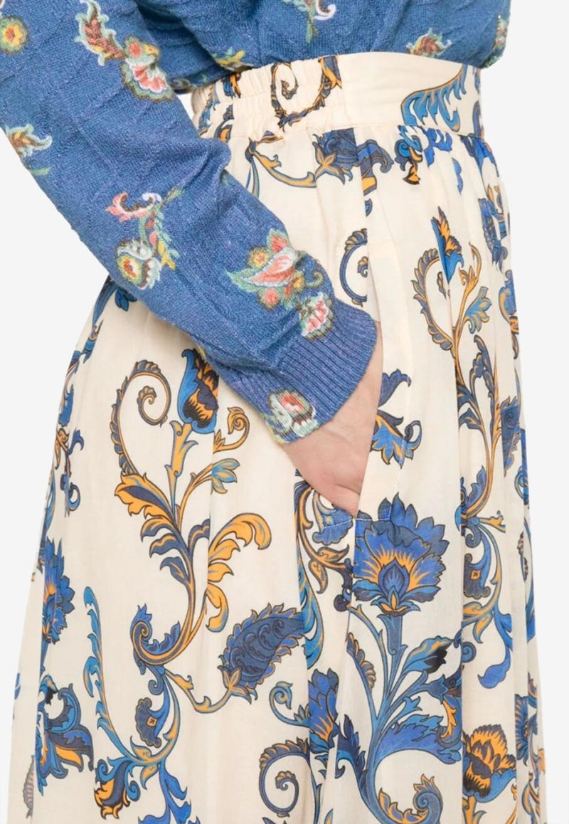 Etro Paisley Print Maxi Skirt Multicolor WRFA0114-99SA5J4 X0800