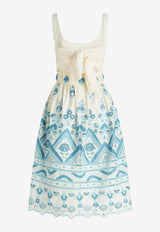 Etro Lace Embroidered Midi Dress WRHA0002-99TGE01 S8461 White