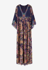 Etro Paisley Print Maxi Kaftan Dress Multicolor WRHA0180-99SP4J0 X0883