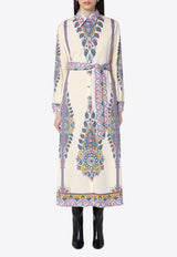 Etro Paisley Print Midi Shirt Dress Multicolor WRHA0195AV622/Q_ETRO-X0800