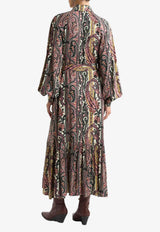 Etro Paisley Print Midi Shirt Dress Multicolor WRHA0561-99SA4E1 X0805
