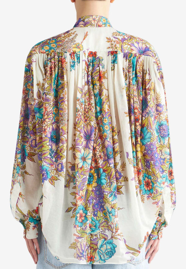 Etro Floral Print Long-Sleeved Shirt WRIA0006-99SA580 X0800 Multicolor
