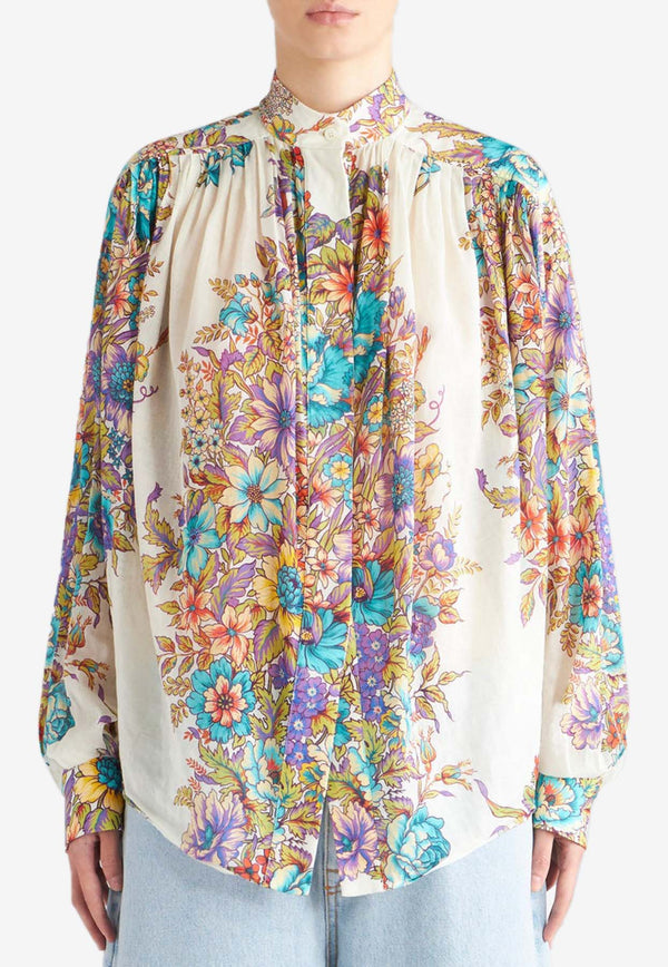 Etro Floral Print Long-Sleeved Shirt WRIA0006-99SA580 X0800 Multicolor