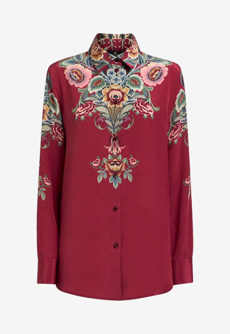 Etro Silk Shirt with Placed Print WRIA0013-AKA38 X0865