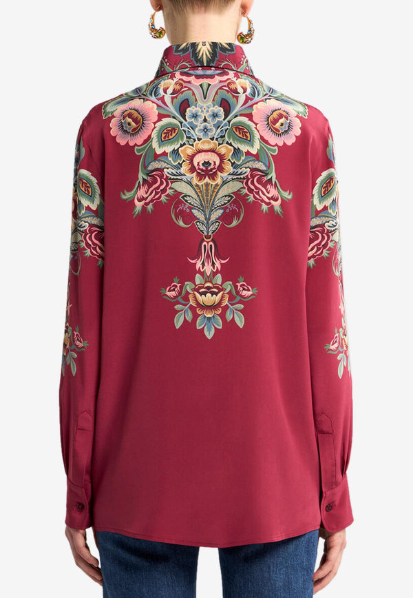 Etro Silk Shirt with Placed Print WRIA0013-AKA38 X0865