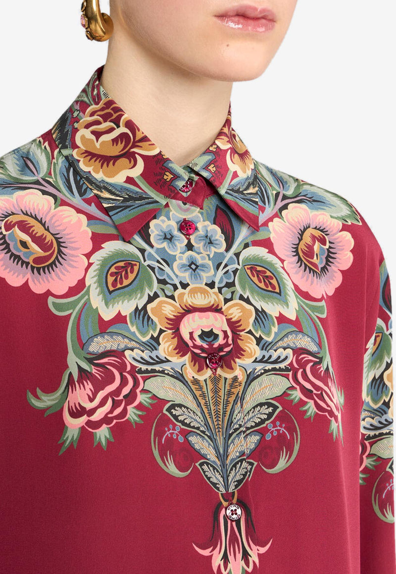 Etro Silk Shirt with Placed Print WRIA0013-AKA38 X0865