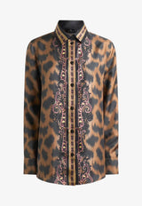 Etro Leopard Print Buttoned Shirt Brown WRIA0013-AKF09 X0825