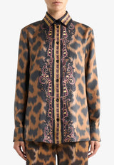Etro Leopard Print Buttoned Shirt Brown WRIA0013-AKF09 X0825