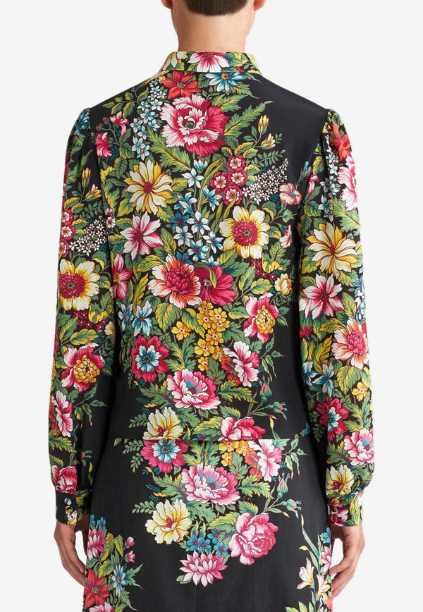 Etro Floral Print Long-Sleeved Shirt WRIA0017-99SA199 X0810 Multicolor
