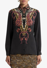 Etro Paisley Print Buttoned Shirt Black WRIA0019-AKF08 X0805