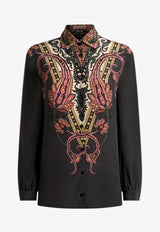 Etro Paisley Print Buttoned Shirt Black WRIA0019-AKF08 X0805