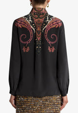 Etro Paisley Print Buttoned Shirt Black WRIA0019-AKF08 X0805