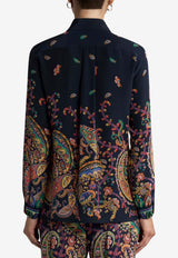 Etro Floral Paisley Print Crepe De Chine Shirt Multicolor WRIA0019-AKG19 X0883