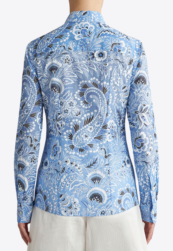 Etro Long-Sleeved Button-Up Floral Shirt  WRIA0020-99SAE64 X0880