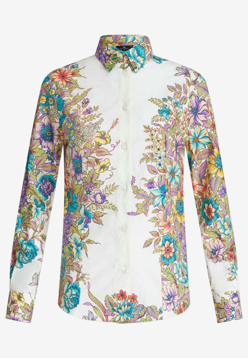 Etro Floral Print Long-Sleeved Shirt WRIA0020-99SAE84 X0800 Multicolor