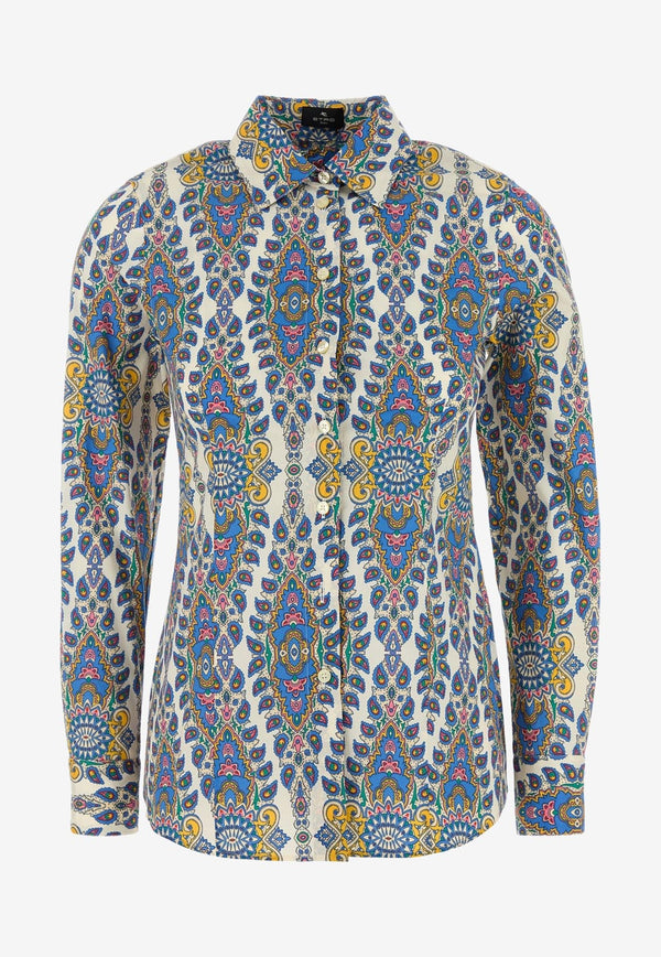 Etro Medallion and Paisley Print Long-Sleeved Shirt Multicolor WRIA0020-99SAEC6 X0800