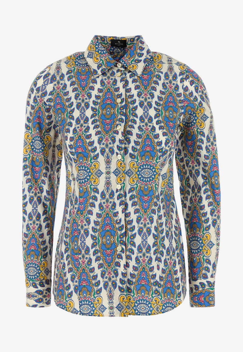 Etro Medallion and Paisley Print Long-Sleeved Shirt Multicolor WRIA0020-99SAEC6 X0800