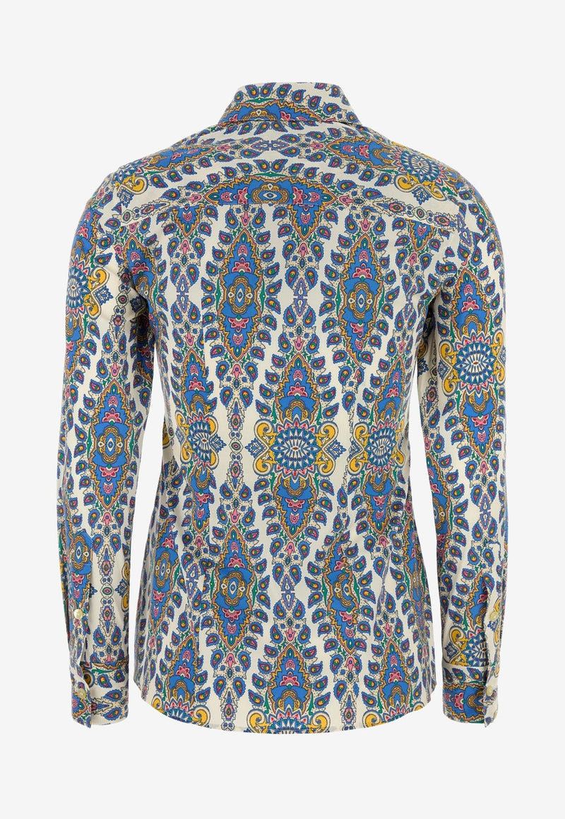 Etro Medallion and Paisley Print Long-Sleeved Shirt Multicolor WRIA0020-99SAEC6 X0800