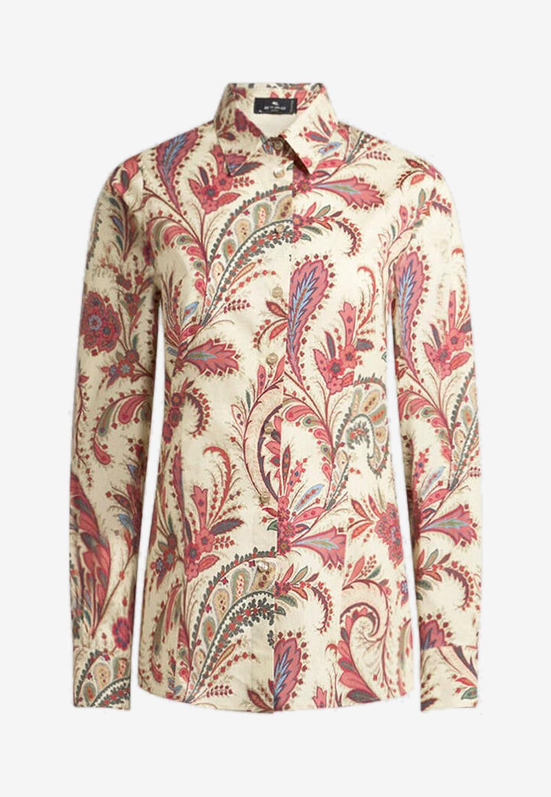 Etro Printed Poplin Shirt WRIA0020-99SAEE6 X0802