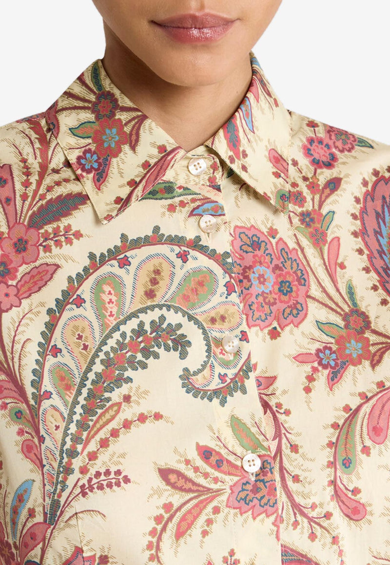 Etro Printed Poplin Shirt WRIA0020-99SAEE6 X0802