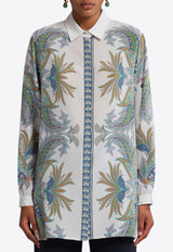Etro Paisley Print Button-Up Silk Shirt Multicolor WRIA0029-AK793 X0830