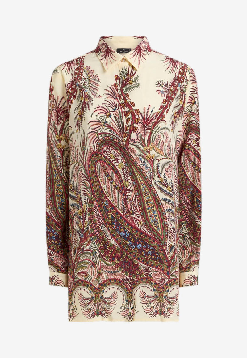 Etro Placed Print Silk Shirt WRIA0029-AKA36 X0801