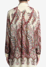 Etro Placed Print Silk Shirt WRIA0029-AKA36 X0801