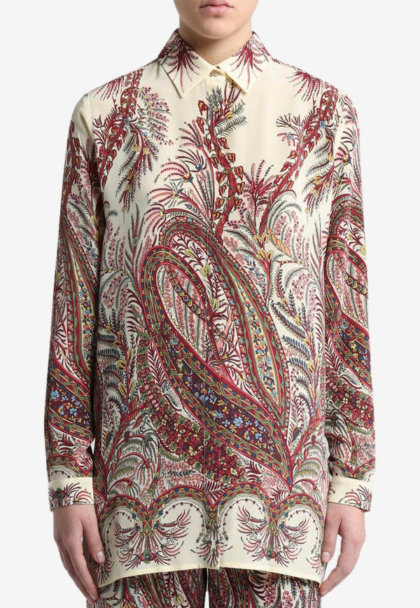 Etro Placed Print Silk Shirt WRIA0029-AKA36 X0801