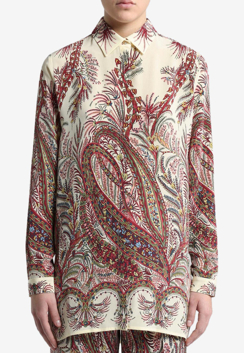 Etro Placed Print Silk Shirt WRIA0029-AKA36 X0801