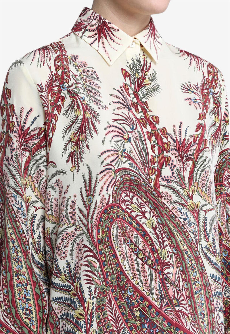 Etro Placed Print Silk Shirt WRIA0029-AKA36 X0801
