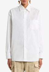 Etro Long-Sleeved Poplin Shirt White WRIA0034-AKG74 X0882