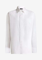 Etro Long-Sleeved Poplin Shirt White WRIA0034-AKG74 X0882