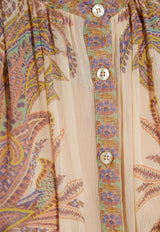 Etro Paisley Print Silk Blouse Multicolor WRIA0048-99SP1B8 X0804