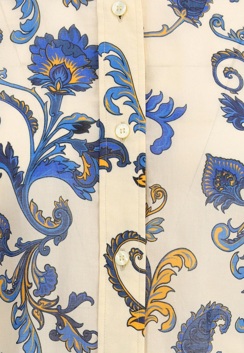 Etro Paisley Print Short-Sleeved Shirt Multicolor WRIA0062-99SA5J4 X0800